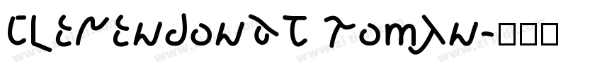ClerendonBT Roman字体转换